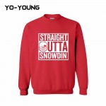 Yo-Young Mens Casual Sweatshirt UNDERTALE SANS STRAIGHT OUTTA SNOWDIN Printed chandal hombre moleton masculino Customized