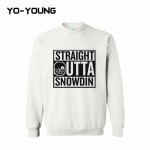 Yo-Young Mens Casual Sweatshirt UNDERTALE SANS STRAIGHT OUTTA SNOWDIN Printed chandal hombre moleton masculino Customized