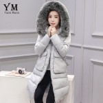 YuooMuoo New 2016 Plus Size Fur Collar Winter Coat Women Cotton Wadded Long Down Jacket Fashion Korean Style Parka Women Jacket