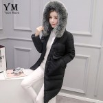 YuooMuoo New 2016 Plus Size Fur Collar Winter Coat Women Cotton Wadded Long Down Jacket Fashion Korean Style Parka Women Jacket