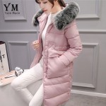 YuooMuoo New 2016 Plus Size Fur Collar Winter Coat Women Cotton Wadded Long Down Jacket Fashion Korean Style Parka Women Jacket