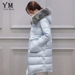 YuooMuoo New 2016 Plus Size Fur Collar Winter Coat Women Cotton Wadded Long Down Jacket Fashion Korean Style Parka Women Jacket