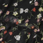ZAFUL 2017 Women Elegant Floral Dresses Flower Embroidery Women Dresses Vintage Runway Mesh Party Dress Girls Feminino Vestidos
