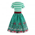 ZAFUL Brand Elegant Women Floral 50s Vintage Dress Belts Retro Plus Size S~4XL Chic Feminino Vestidos Cotton A Line Party Dress