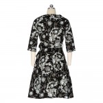 ZAFUL Brand New Women Floral Vintage Dress Plus Size S~4XL Retro Swing Party Feminino Vestidos A-Line Rockabilly 60s Dresses