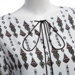 ZAFUL New Spring Women ethnic Dress Print tassel Long Sleeve vintage dress V-neck mini Loose Casual Dress Feminino Vestidos