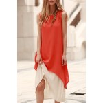 ZAFUL Summer Women Bohemian Dress Vintage Retro Linen Sleeveless Loose Woman Boho Long Maxi Dresses Twinset Female Vestidos 