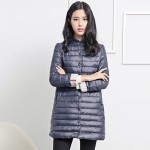 ZAFUL Wadded Winter Jacket Women Cotton Long Jacket 2016 Fur Slim Padded Coat Outwear High Quality Warm Chaquetas Parka Feminina