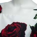 ZAFUL Women Retro Dress Rockabilly Hepburn Rose flower print Party Prom Ball Gown Swing 50s 60s Pin up Elegant feminino Vestidos