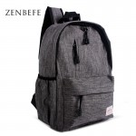 ZENBEFE Linen Small Backpack Unisex School Bag For Teenage School Backpack For Students Backpacks Rucksack Bookbags Travel Bag 