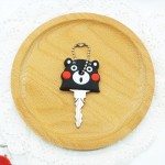 ZOEBER Anime Cartoon Key Cover cute Garfield Owl The avengers alliance hero Keychain Silicone Holder key Ring cat cap chain 