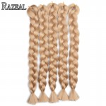 Zazeal Hair Synthetic Blond Kanekalon Braiding Hair 24'' 100g Xpression Jumbo Braid Bulk Box Braids African Crochet Braids