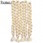 Zazeal Hair Synthetic Blond Kanekalon Braiding Hair 24'' 100g Xpression Jumbo Braid Bulk Box Braids African Crochet Braids