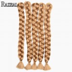 Zazeal Hair Synthetic Blond Kanekalon Braiding Hair 24'' 100g Xpression Jumbo Braid Bulk Box Braids African Crochet Braids