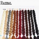 Zazeal Hair Synthetic Blond Kanekalon Braiding Hair 24'' 100g Xpression Jumbo Braid Bulk Box Braids African Crochet Braids