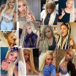 Zazeal Hair Synthetic Blond Kanekalon Braiding Hair 24'' 100g Xpression Jumbo Braid Bulk Box Braids African Crochet Braids