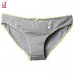 Zihooo Women Cartoon Bow Panties Sexy Cotton Hot Briefs Underwear Dot Low Waist For Girls Triangle Print Thong  P41