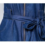 Zioksy 2017 Summer Dress Denim Vest Slim Fashion Casual Zipper Split Bottom Jeans Dresses For Women Plus Size Women Clothing 