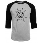 anime t shirts brand blood youth uzumaki naruto print men t shirt 2017 summer autumn funny raglan sleeve 100% cotton clothing