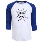 anime t shirts brand blood youth uzumaki naruto print men t shirt 2017 summer autumn funny raglan sleeve 100% cotton clothing