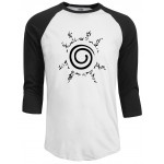 anime t shirts brand blood youth uzumaki naruto print men t shirt 2017 summer autumn funny raglan sleeve 100% cotton clothing