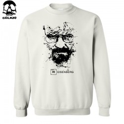 casual cool fashion breaking bad print  mens hooides and sweatshirts 2017 Cotton blend men heisenberg crewneck sweatshirt C01