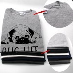 cotton casual pug life mens t shirts top quality fashion short sleeve men tshirt men's tee shirts tops men T-shirt 2017 T01