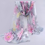 dots hot women 2017 peones chiffon georgette silk women's scarves spring autumn summer sun modern hijab style! wholesale fq053