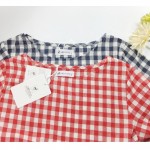 dresses .  Spring new models Women / Girls College Wind retro loose cotton long-sleeved plaid dress / autumn dress