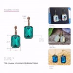 eManco Fashion Costume Jewellery Earrings for women 19 colors Minimalist Geometric Create Crystal Drop Earrings 2017 
