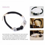 eManco Statement Necklace Fashion Jewelry Minimalist Ethnic Chokers Necklaces Women Black & White Wood Beads Choker 2017 for mom