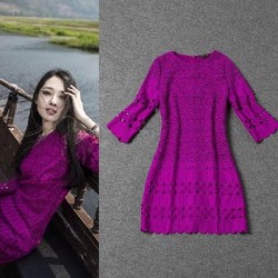 fashion 2017 new Autumn casual girls party short eveing dresses women long sleeve dress Above Knee Mini sexy lace dress womens