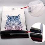 fashion short sleeve owl printed men tshirt cool funny men's tee shirts tops men T-shirt cotton casual mens t shirts T01