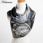 fashion women's chiffon cashew scarves new arrival 2017 Autumn and Winter casual wraps echarpe long silk feeling scarf ladies