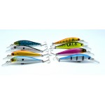 free shipping 8 colors 10 cm  9.4 g Fishing Lure Minnow Hard Bait with 2 Fishing Hooks Fishing Tackle Lure 3D Eyes