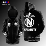 free shipping CSGO Gaming Team Envyus Team zipper hoodies sweatshirt fleece cardigan jacket