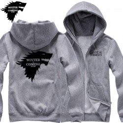 free shipping WINTER IS COMING STARK Game of Thrones Winterfell wolf blood Direwolf man  cardigan