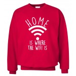 funny clothing Home Is Where The Wifi Is men sweatshirt new fashion autumn winter hoodies cool fashion casual style tracksuit