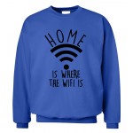 funny clothing Home Is Where The Wifi Is men sweatshirt new fashion autumn winter hoodies cool fashion casual style tracksuit