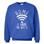 funny clothing Home Is Where The Wifi Is men sweatshirt new fashion autumn winter hoodies cool fashion casual style tracksuit