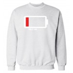 funny men sweatshirt unique Battery design 2016 autumn winter style man hoodies casual fleece slim fit hooded hip hop streetwear