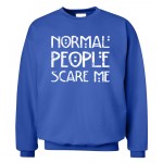 funny sweatshirt NORMAL PEOPLE SCARE ME 2016 autumn winter fashion men hoodies streetwear hip hop style tracksuit slim brand 