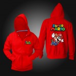 game painting super Mario men sweatshirt zipper hoodies men comfortable cotton men casual cardigan homme