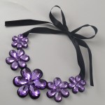 hlkt wholesale luxury fashion short statement necklace and pendant resin color fashionable woman  necklace gift