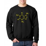 homme streetwear Sheldon sweatshirt Men Caffeine Molecular Formula Swag new fashion autumn Cotton long sleeve high quality 