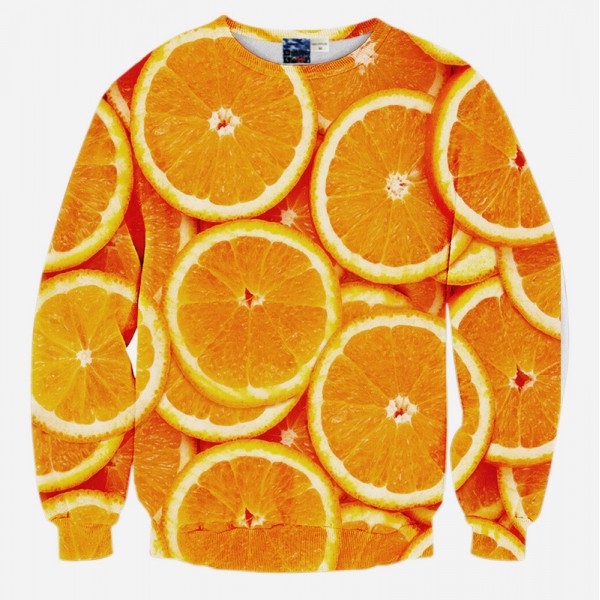 hoodie men and women Lemon combination printed sweatshirt fall spring long sleeve moleton masculino