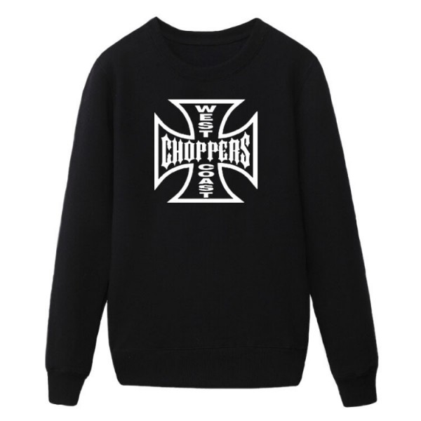hot sale winter style cotton west choppers  long sleeved o-neck mans sweatshirt hoodies SKELETON MOTORCYCLE RIDER
