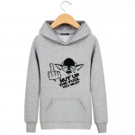 in Star Wars Sweatshirts Gray/Black Long Sleeve Hoodies Men 2016 Autumn,Winter Male Sweatshirt Teenage for Young Men