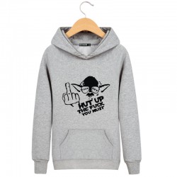 in Star Wars Sweatshirts Gray/Black Long Sleeve Hoodies Men 2016 Autumn,Winter Male Sweatshirt Teenage for Young Men