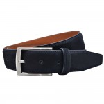 luxury men's first layer cowhide nubuck leather belt high quality designer suede-like genuine leather for dress/business